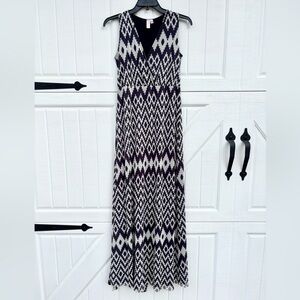 Sweet Pea navy blue and cream dress (size XS).